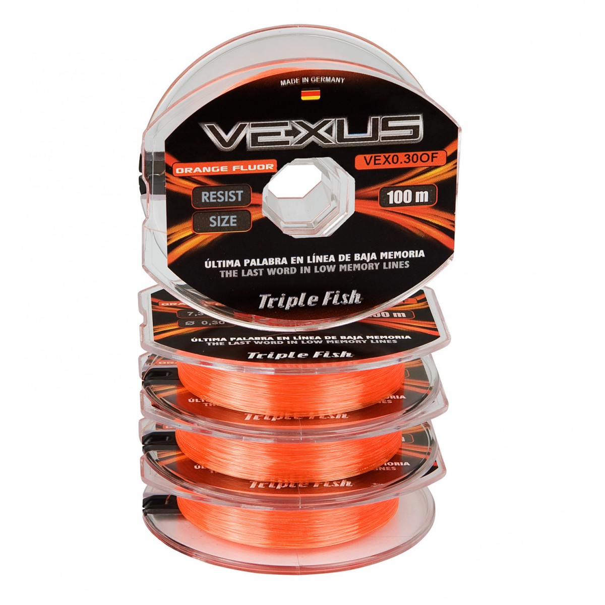 Nylon Vexus Rollo x100 m Baja Memoria Alemán Varias Medidas y Colores