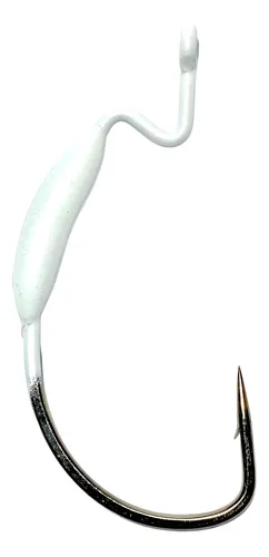 Anzuelo Offset Yum Lastrado Señuelos Gomas 3/0 Blister x3 Unidades