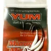 Anzuelo Offset Yum Lastrado Señuelos Gomas 3/0 Blister x3 Unidades