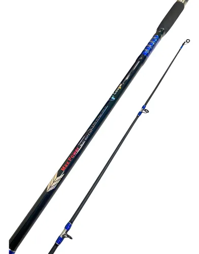 Caña Cougar Max Power 3,30 M 2 Tramos 40-80g Fibra De Vidrio Lance