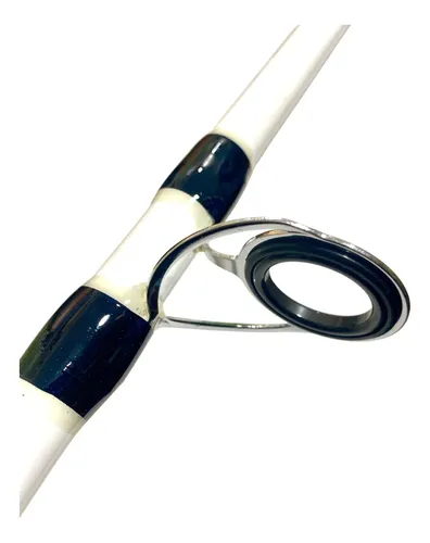 Caña Cougar White Ocean 3,65 M 2 Tramos 100-200g De Lance Fibra De Vidrio