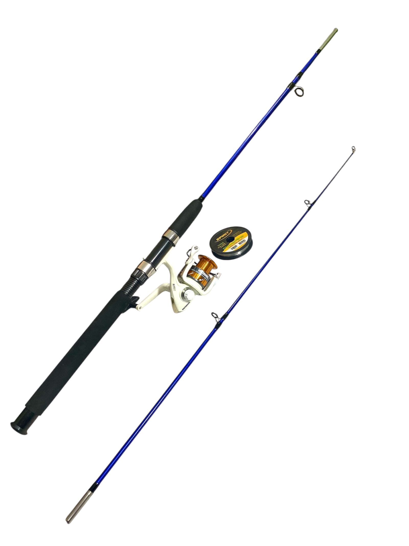 Combo Pesca Caña 1,80 m Masisa + Reel + Accesorios Para Pesca Variada