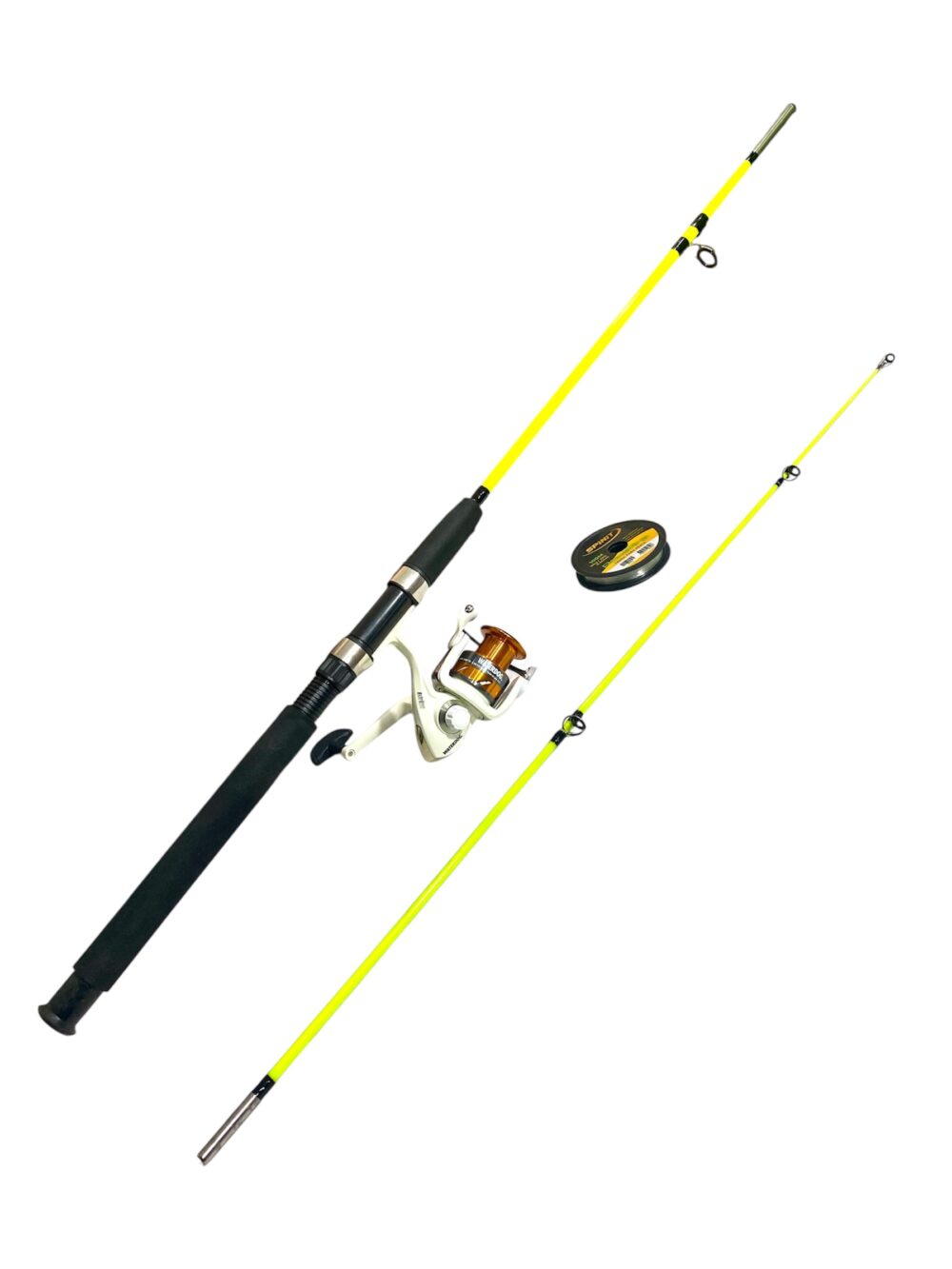 Combo Pesca Caña 1,80 m Masisa + Reel + Accesorios Para Pesca Variada