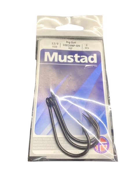 Anzuelo Mustad Ultrapoint Big Gun 10829np-bn Reforzados Del Tamaño 2 al 12/0