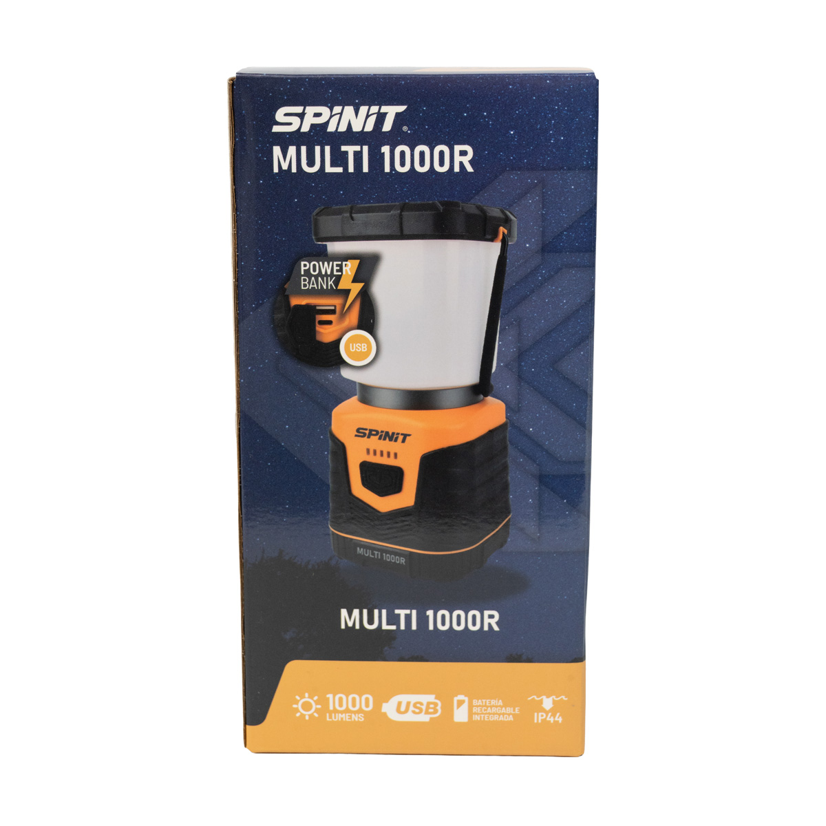 Farol Portatil Spinit Multi 1000r Recargable Usb Power Bank 1000 lm