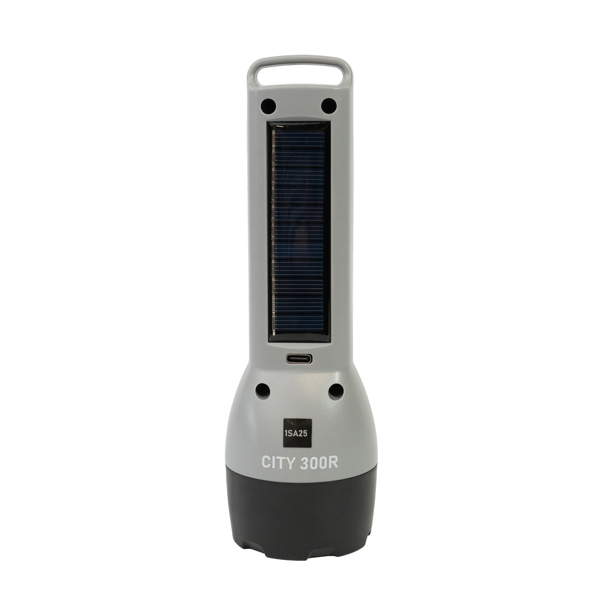 185075 LINTERNA SPINIT CITY 300R RECARGABLE-02 Linterna Led Spinit City 300 Lm Recargable Bateria Y Solar