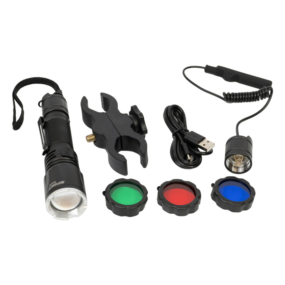 Linterna Spinit Pointmax 1200r Hunter Recargable Usb Alcanza a 300m 1200 lm