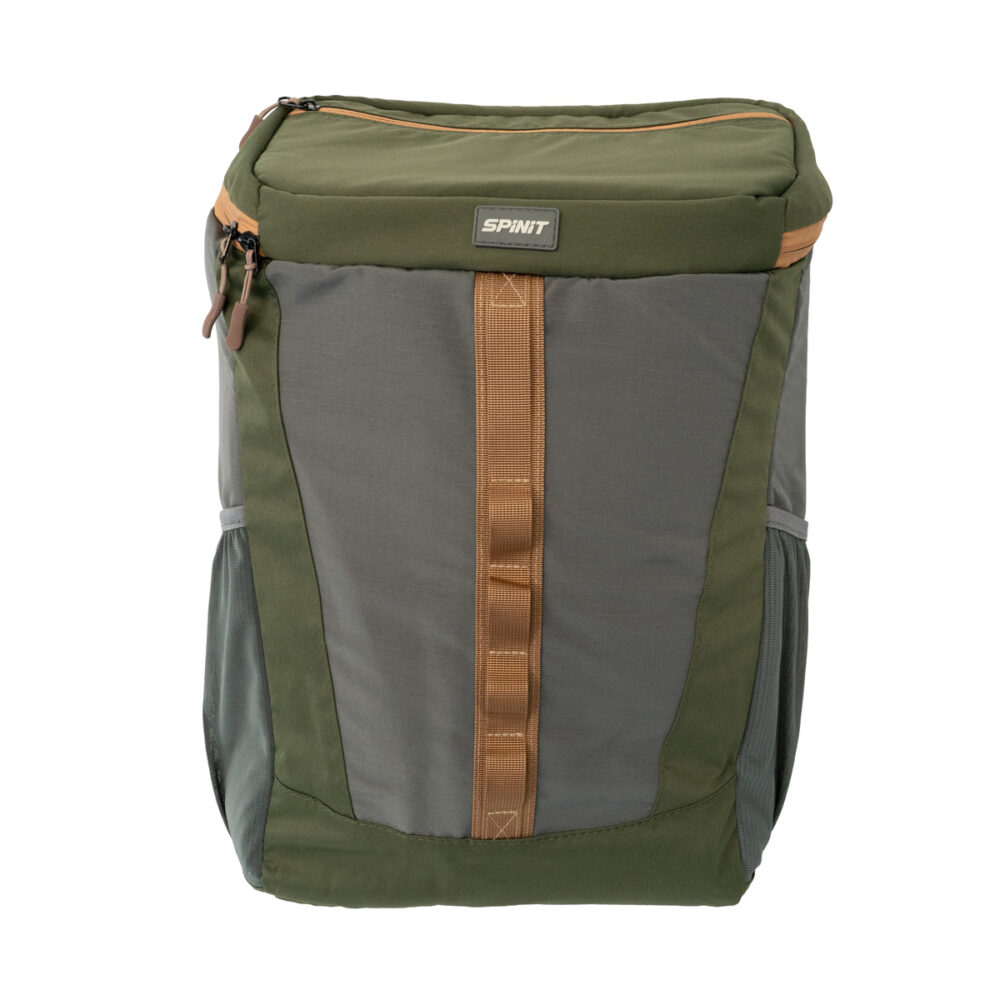600074 MOCHILA CONSERVADORA SPINIT 20L VERDE GRIS-01 Mochila Conservadora Spinit 20 Lts Camping Pesca Ajustable