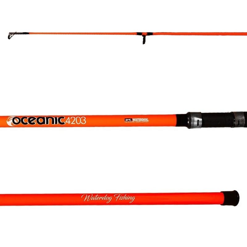 Caña Pesca Waterdog Oceanic 4,20 m En 3 Tramos 15-30lbs Para Lance de Mar