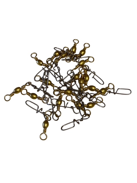 Mosquetón Enganche Rápido Con Esmerillón Tamaño 1/0 Largo 5,8 cm Por 10 Unidades