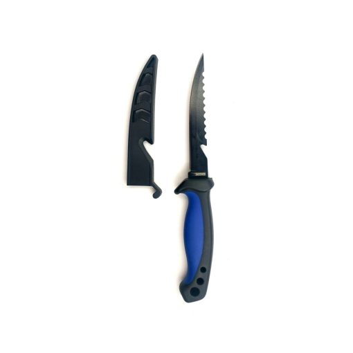 Cuchillo Filetero Tech Mango Goma Hoja 12 Cm Funda Rígida