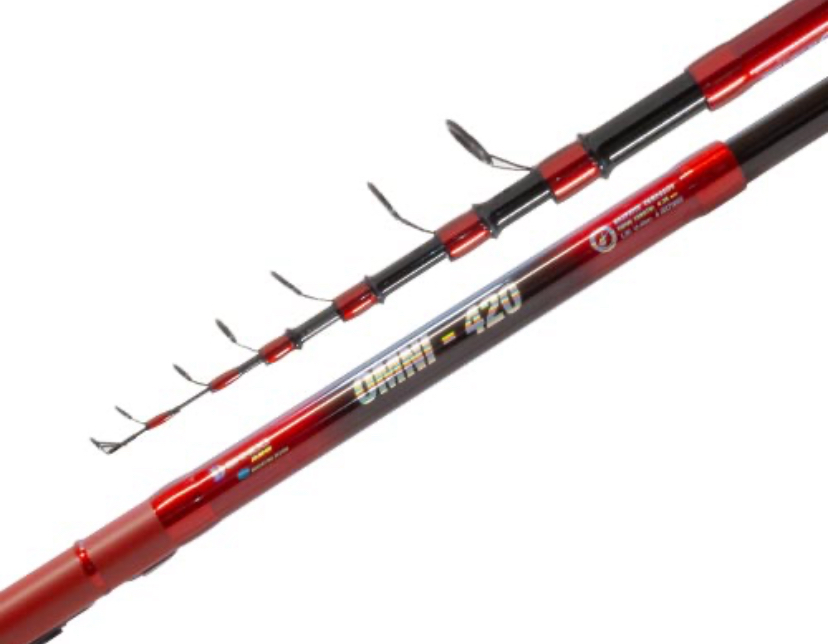 Caña Bando Omni 4,20m 15-40 G Grafito Frontal Pejerrey