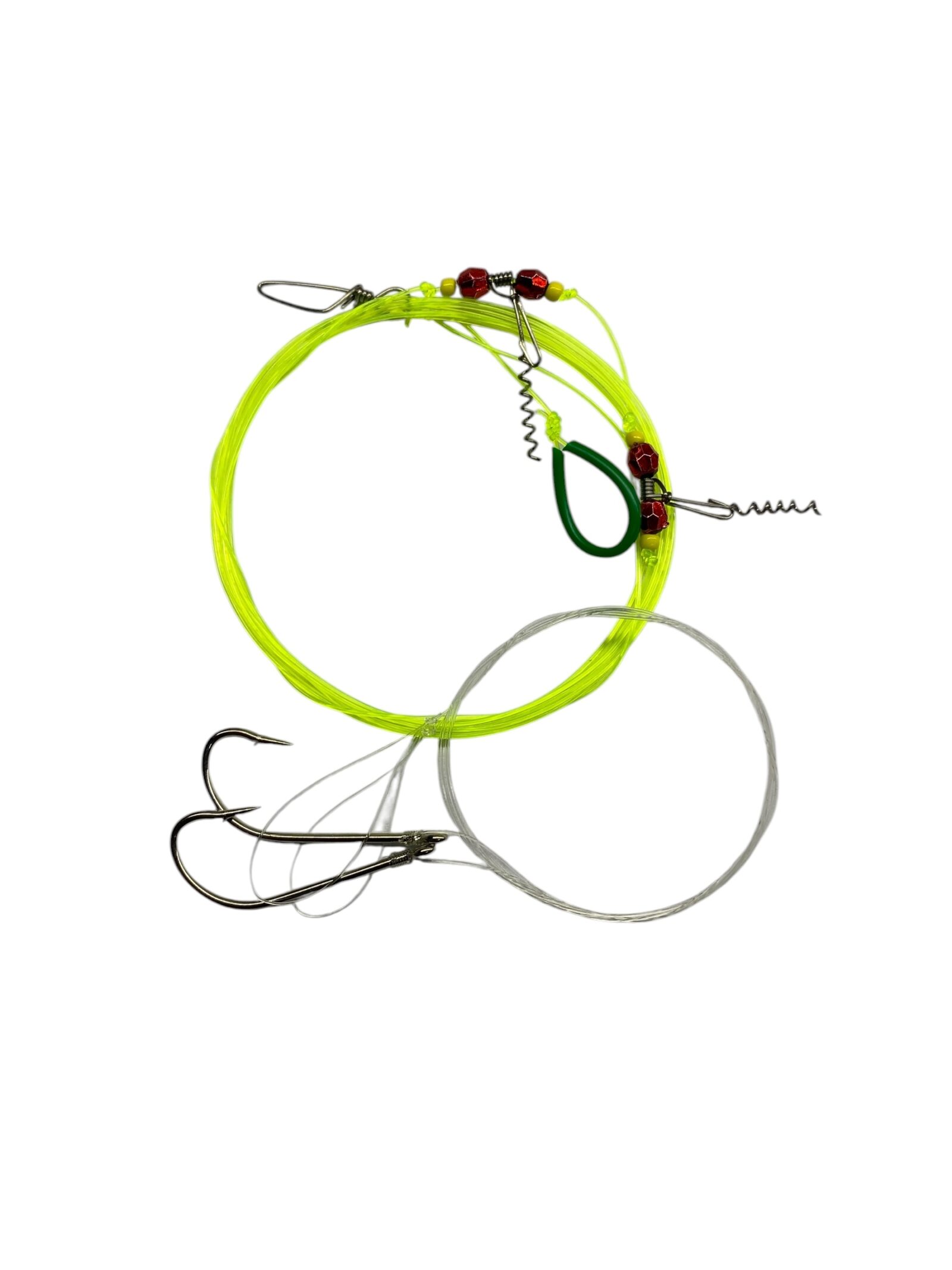 Línea Armada Para Pejerrey De Fondo De 2 Anzuelos Con Rotor Plástico o Metálico