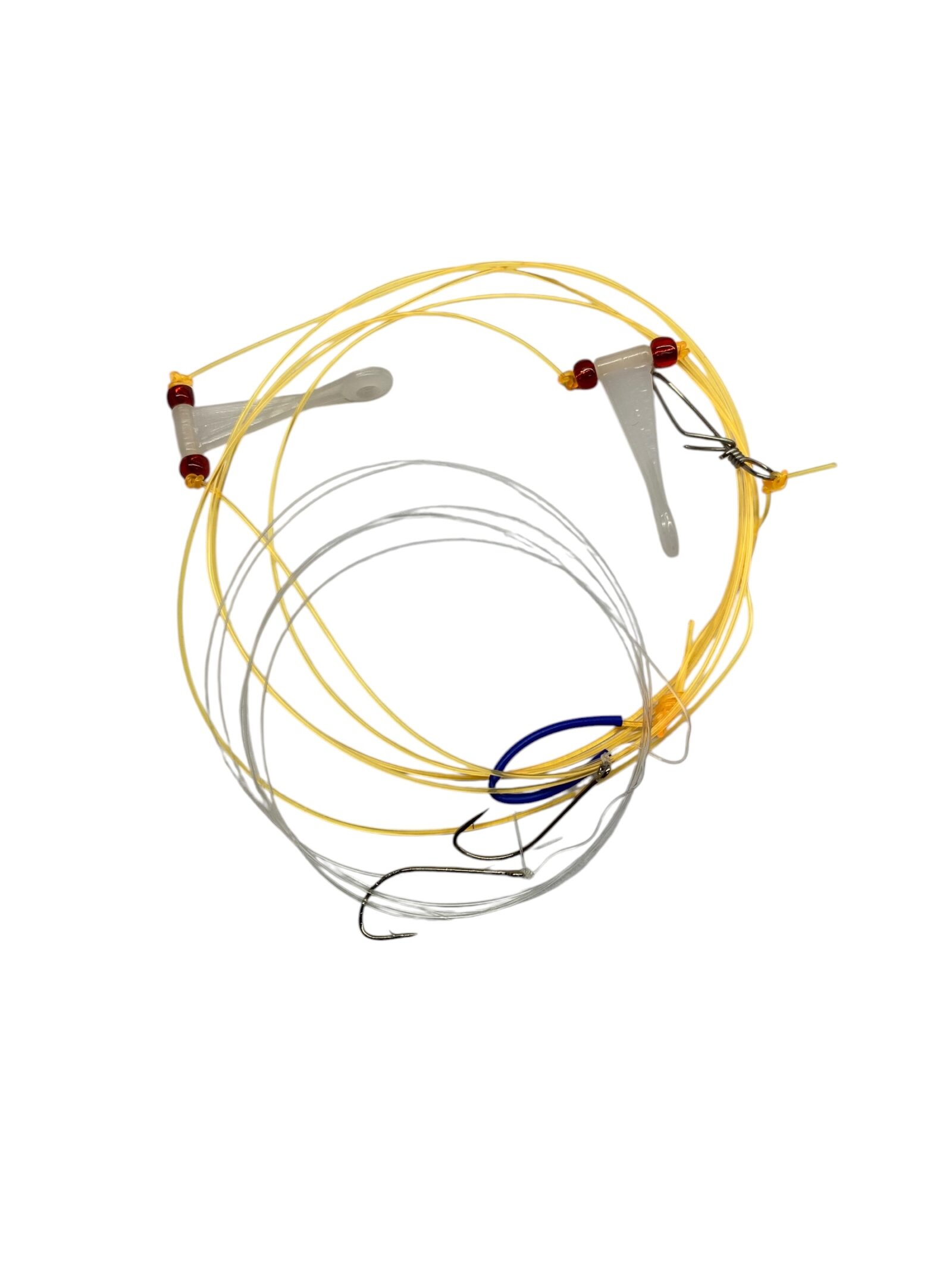 Línea Armada Para Pejerrey De Fondo De 2 Anzuelos Con Rotor Plástico o Metálico