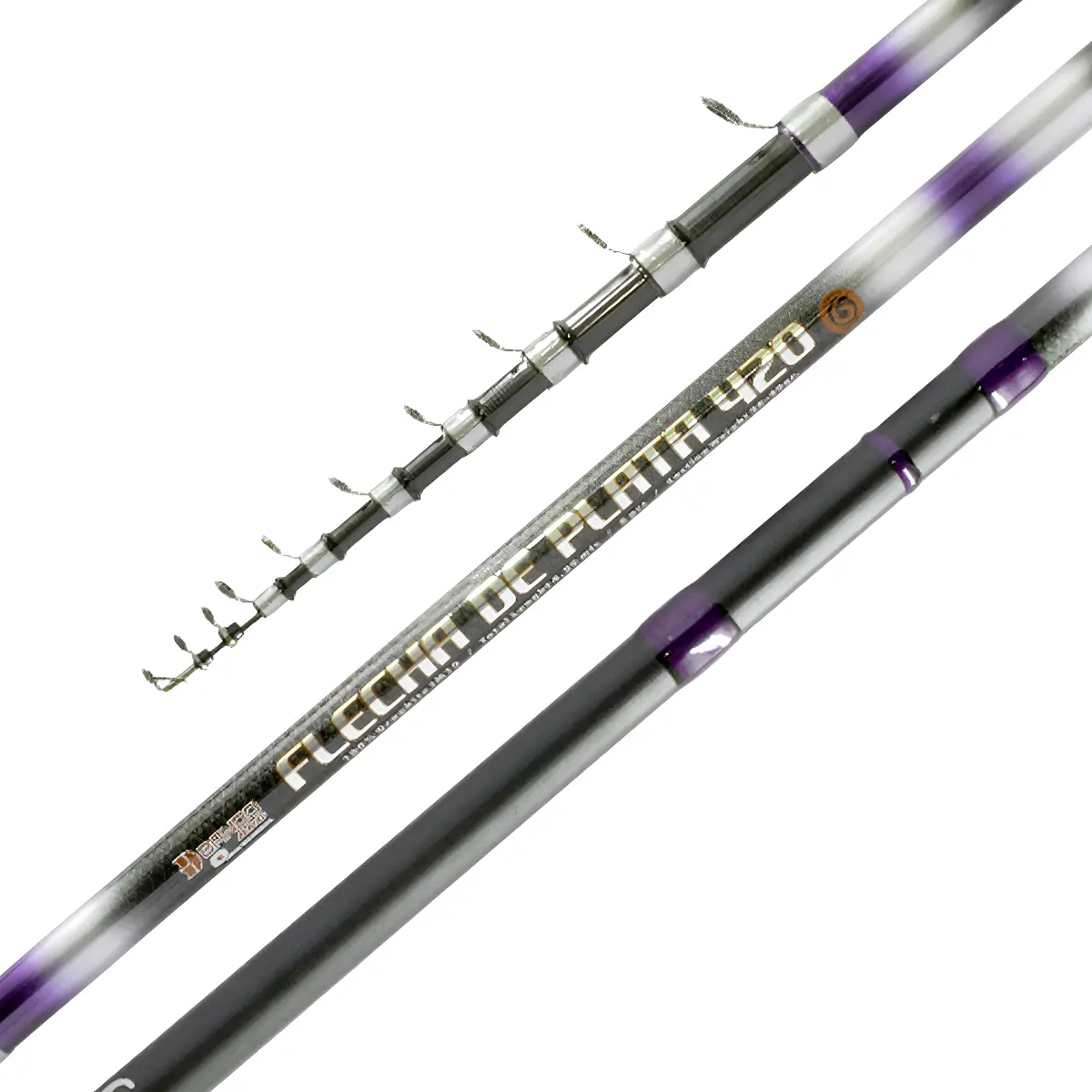 Caña Bando Flecha De Plata Telescópica de 4,20m 40g Grafito Pejerrey