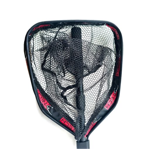 Copo Tech Pesca Flotante Plegable Extensible Red Goma Largo 100cm Negro