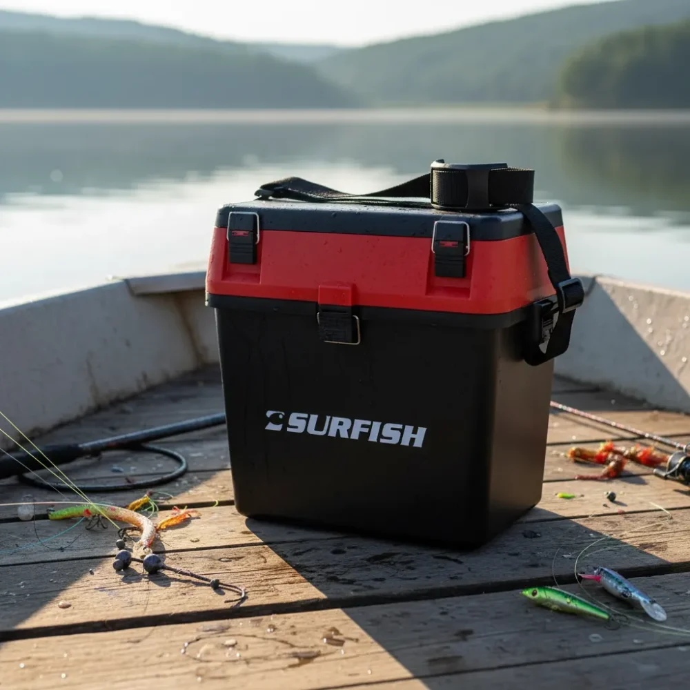 Caja De Pesca Surfish H3170r 35x37x22cm Asiento Con Gavetero