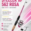 Combo Caña Y Reel Okuma Steeler Xp 1,65 m 2 Tramos 40g 15 lbs 3 Colores