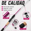 Combo Caña Y Reel Okuma Steeler Xp 1,65 m 2 Tramos 40g 15 lbs 3 Colores