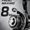 Reel Okuma Itx 4000 Spinning 10 Kilos De Freno 8 Rulemanes