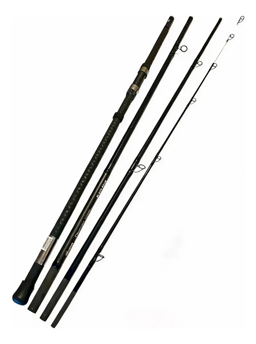 Caña Okuma Ceymar Black Rock Surf 4,26m 4 Tramos 120-220g Rotativo