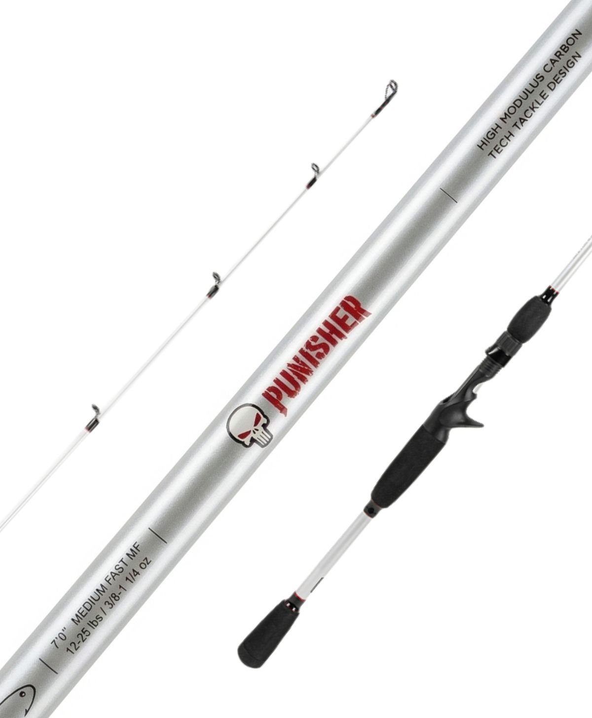 Combo Pesca Bait Caña Tech 12-25 Lb + Reel Kunnan 6 Rulemanes 8kg + Multi + Señuelo