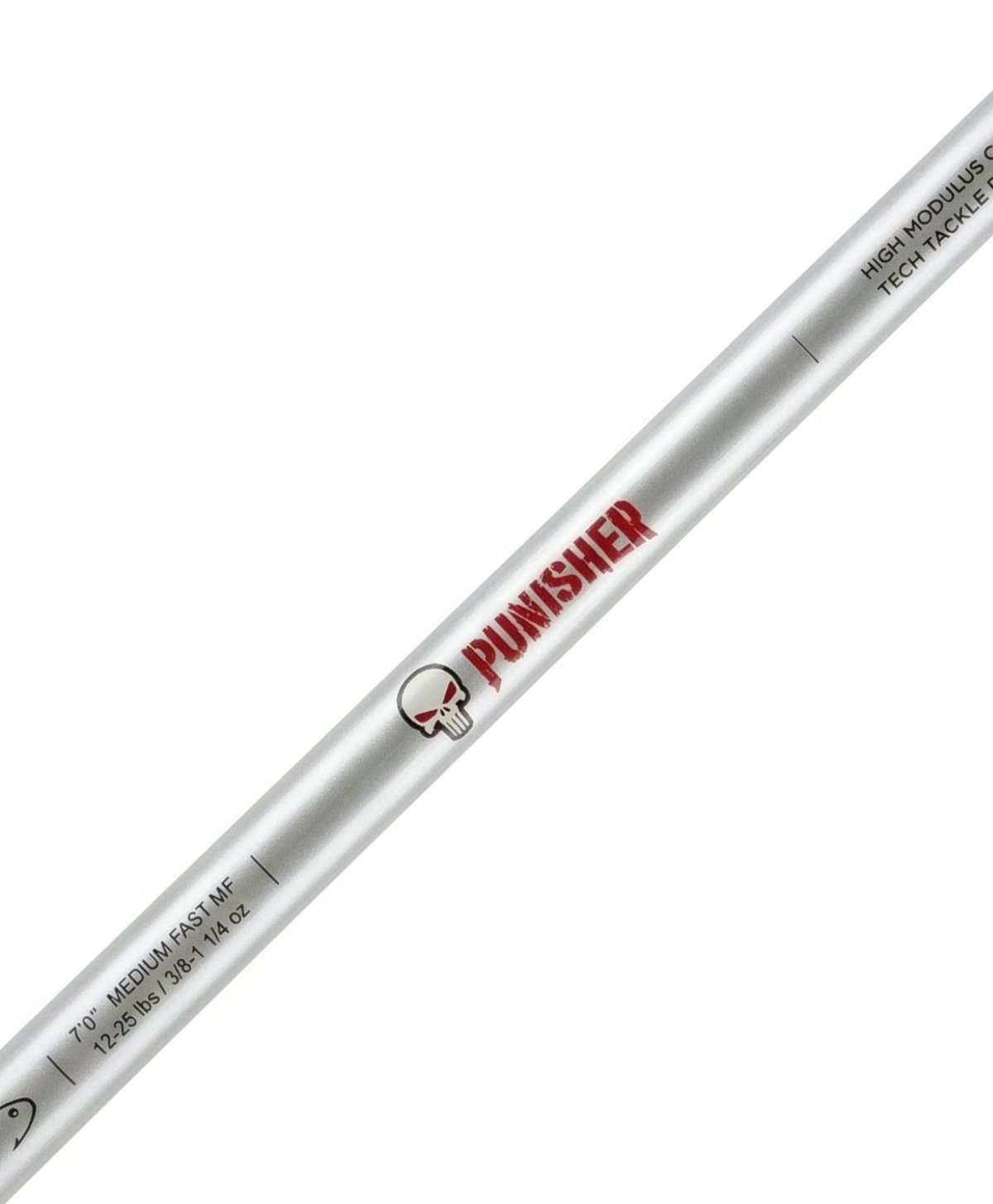 Caña De Pesca Tech Punisher Spin 2,10m 2 Tramos 14-30lb Para Dorado o Surubí Reel Frontal