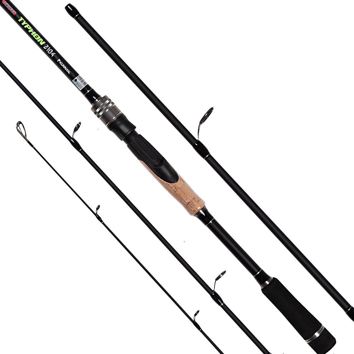 Caña De Pesca Kunnan Typhon 4 Tramos 10-20lbs Con Tubo De Transporte Spinning