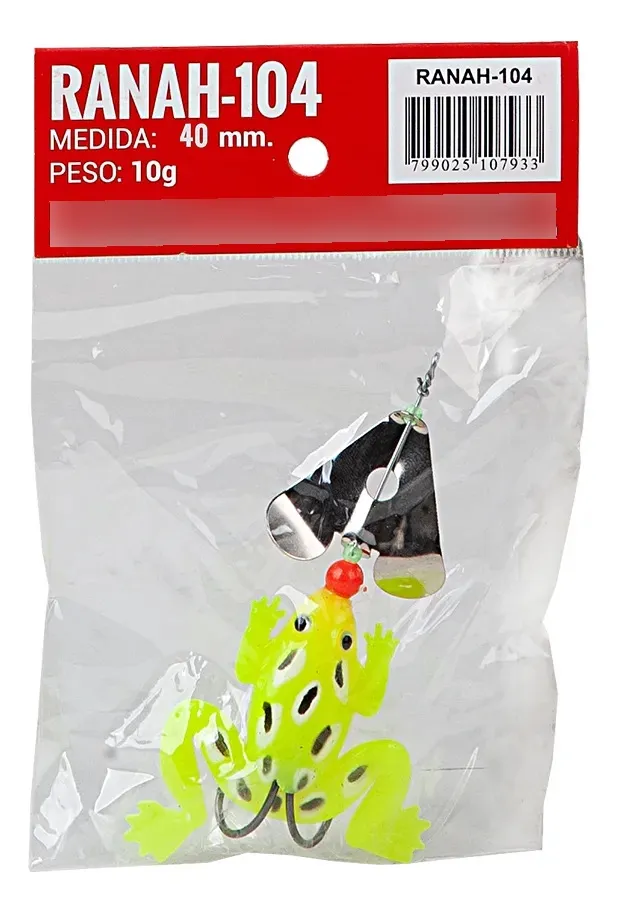 Señuelo Pesca Waterdog Rana Con Hélice x2 Unidades 4cm 10g Tararira