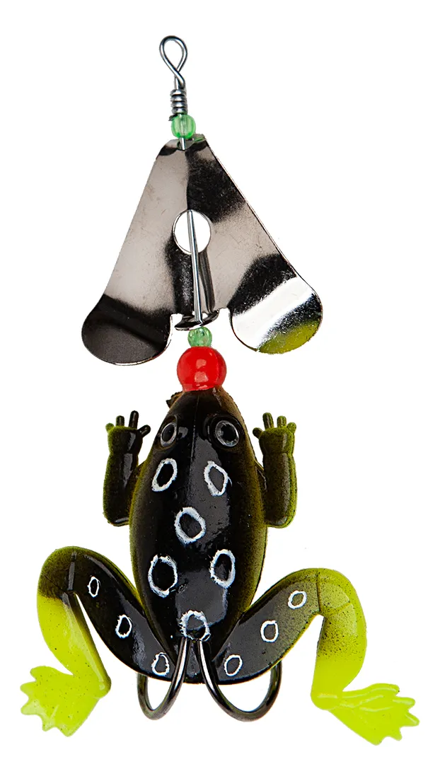 Combo Kit Señuelos Waterdog Caja+5 Ranas+accesorios Tararira