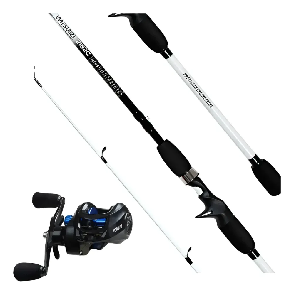 Combo Pesca Waterdog Caña Misuri 1.95m + Reel Vezel204 Izquierdo Reel Izquierdo