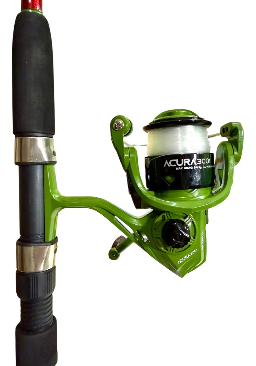 Combo Pesca Waterdog Caña Cario + Reel Acura + Nylon