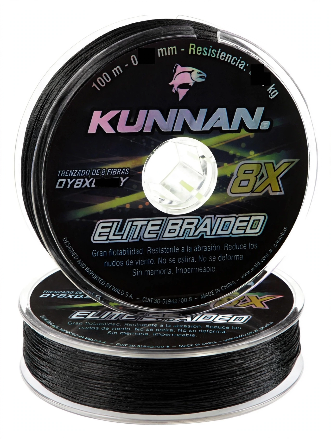Multifilamento Kunnan 8x De 8 Hebras x100 m Varias Medidas