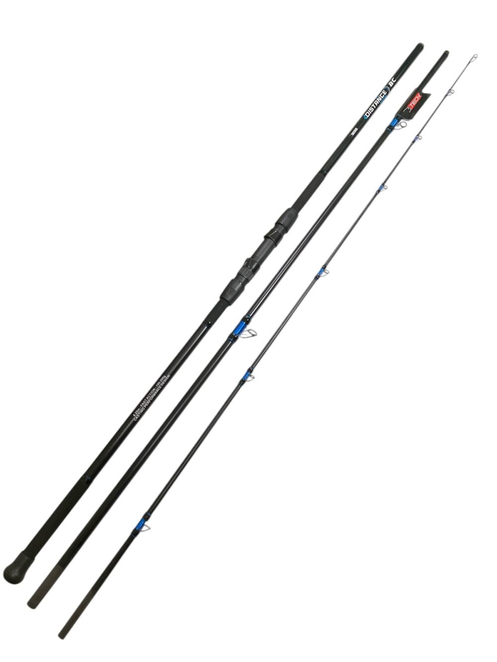 Caña Tech De Lance Distance Total 4,20m 100-200g 3 Tramos Para Rotativo