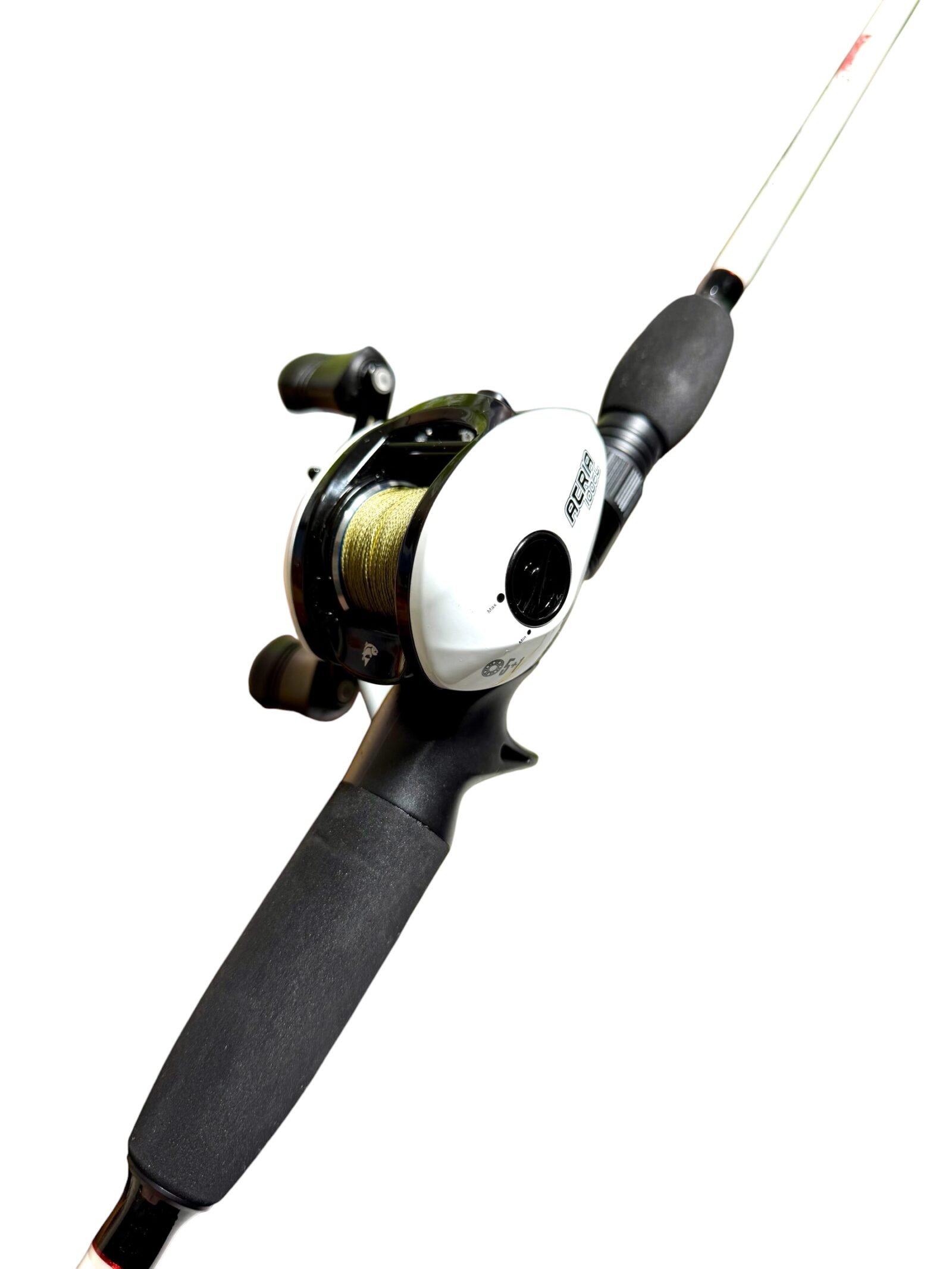 Combo Pesca Bait Caña Tech 12-25 Lb + Reel Kunnan 6 Rulemanes 8kg + Multi + Señuelo