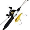 Combo Pesca Bait Caña Tech 12-25 Lb + Reel Kunnan 6 Rulemanes 8kg + Multi + Señuelo