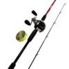 Combo De Pesca Waterdog Caña Macan 2,10 m + Reel Rival 8 Rulemanes Fuerza 7 Kg + Multi
