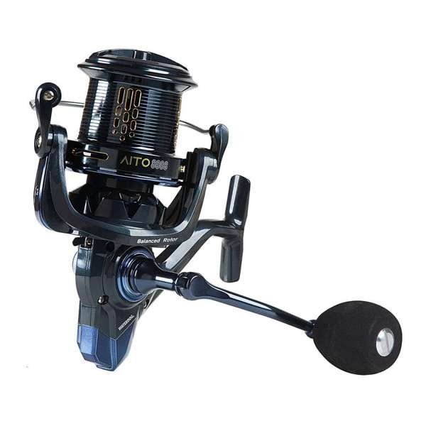 Reel Waterdog Aito 8008 Cónico Lance 7 Rulemanes 0,50mm/200m