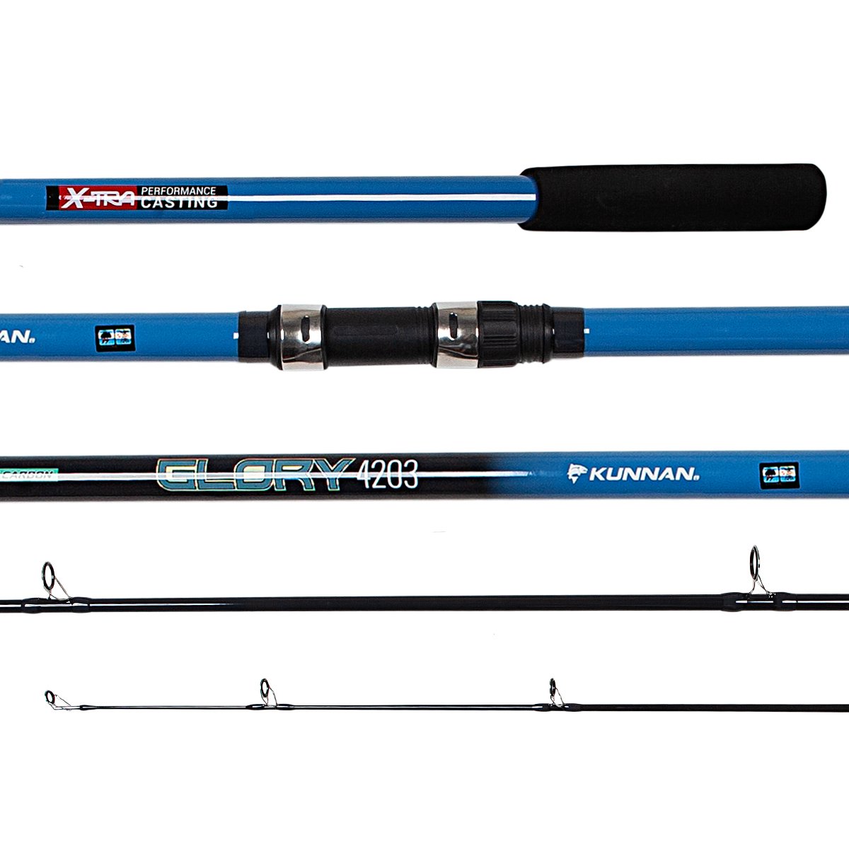 Caña Kunnan Glory 4.20m 3 Tramos 150-200gr Surfcasting Lance
