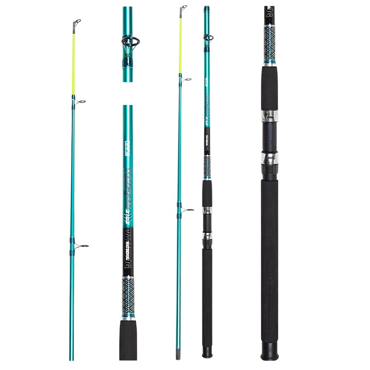 Caña De Pescar Waterdog Touran 1,80m 2 Tramos 100-200g Pesada