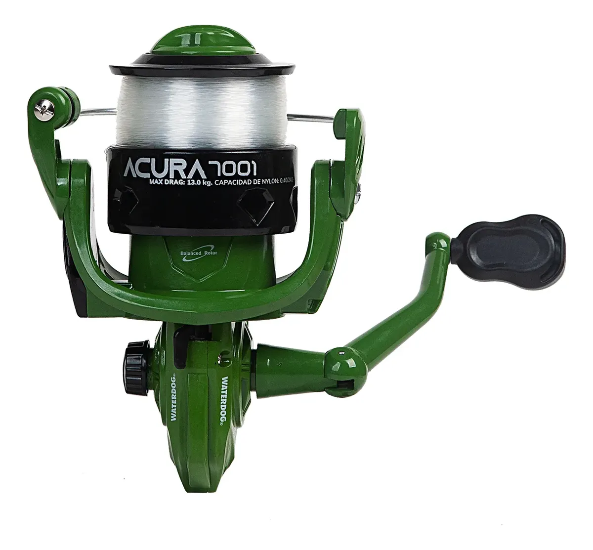 Reel Frontal Waterdog Acura 1 Rulemán Blindado Freno 9kg 3001/4001/5001